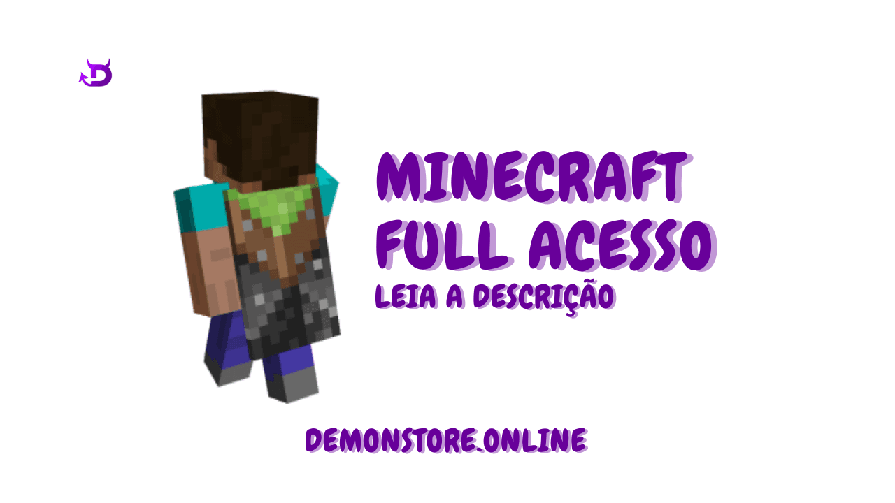 Minecraft Full Acesso + Capa Vanilla