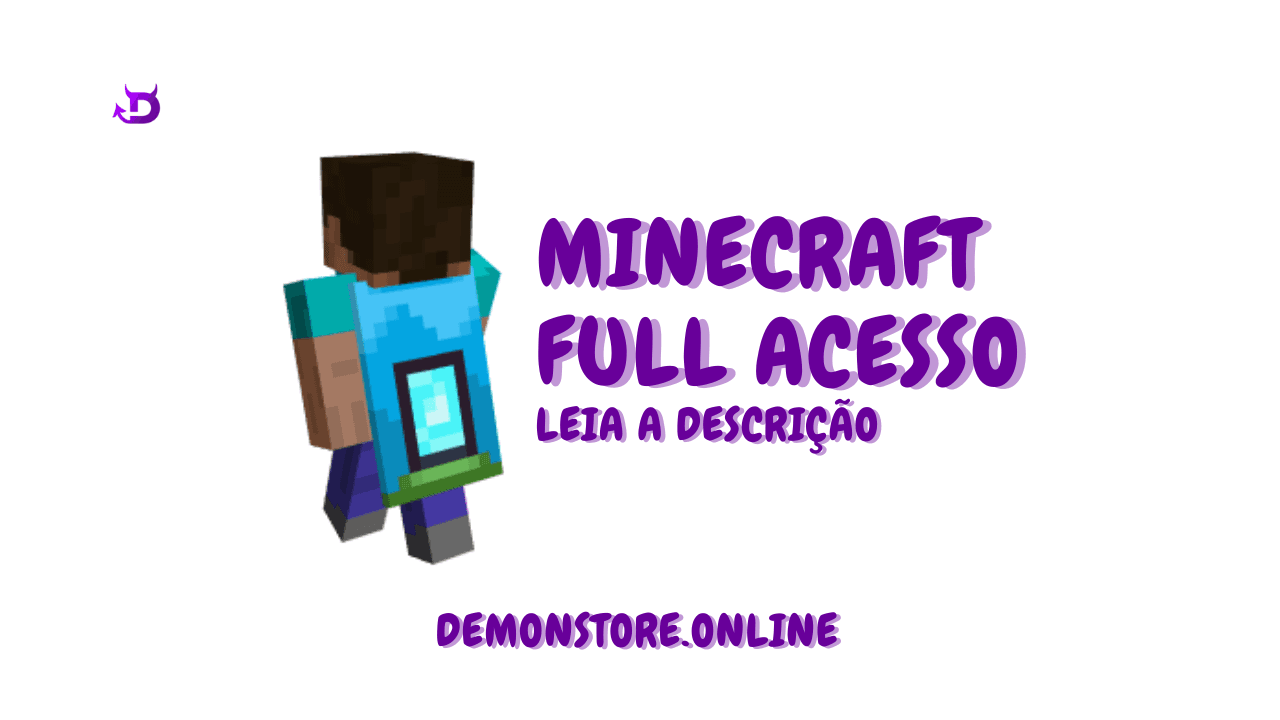 Minecraft Full Acesso + Capa Home
